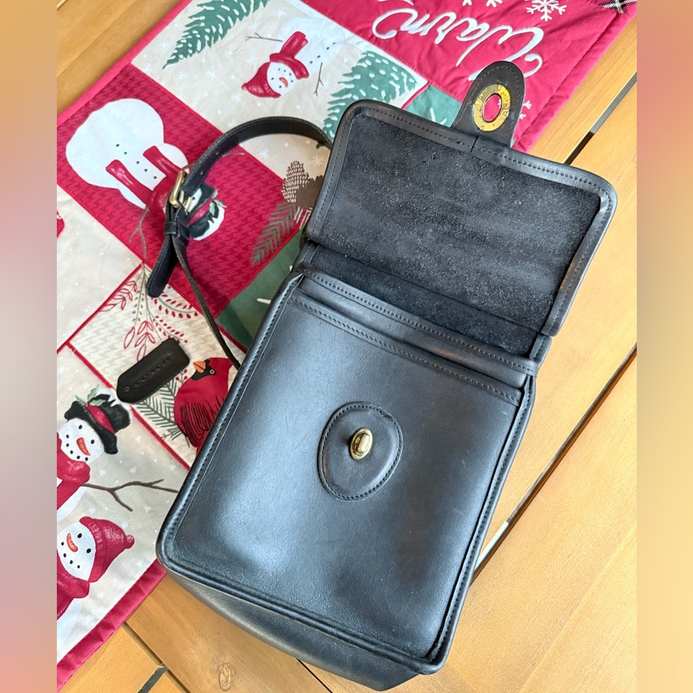 Vintage Coach Murphy Crossbody Bag Black 9930 - Picture 6 of 13
